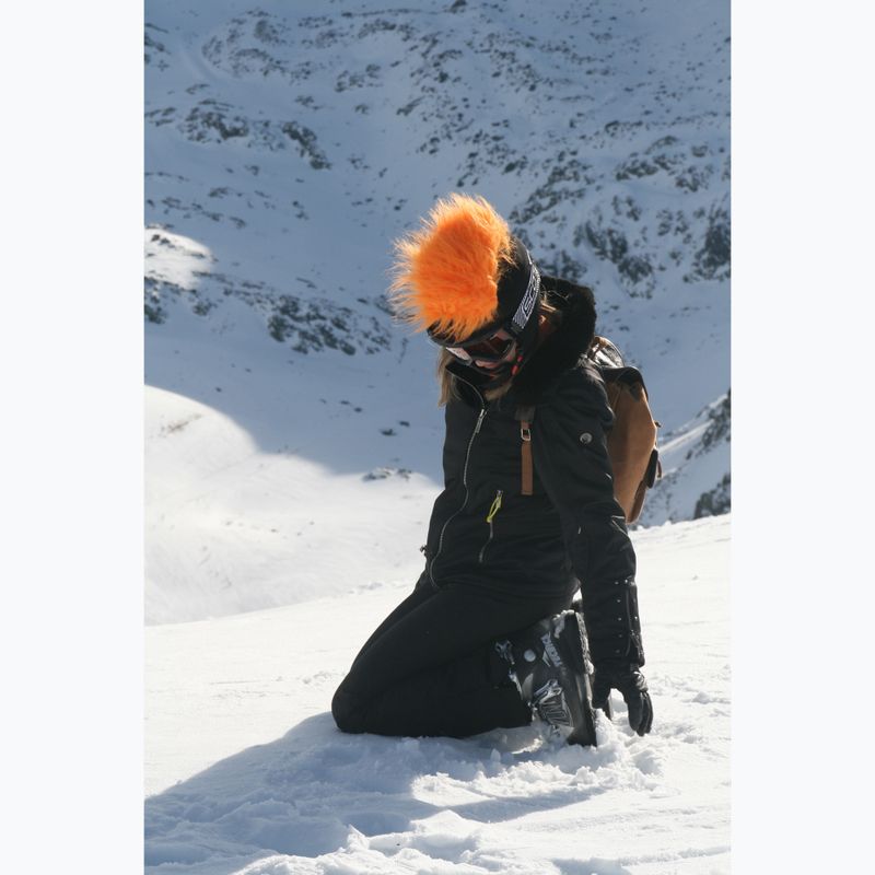 Husă pentru cască COOLCASC Furry Orange, negru, S067 9