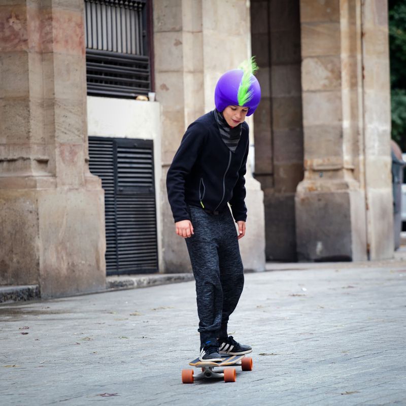 Față pentru cască Coolcasc Green Mohican 8