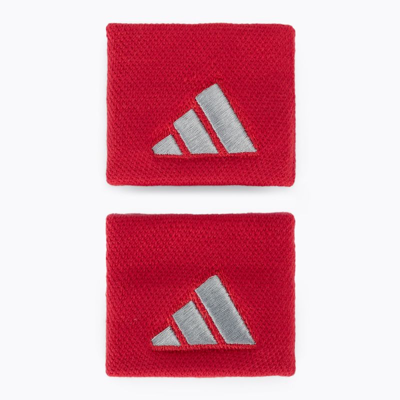 Benzi pentru încheieturi adidas Wristband S 2 buc red/grey