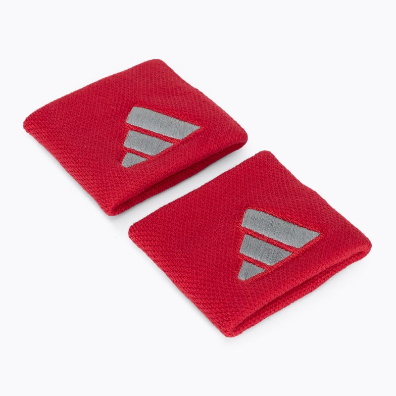 Benzi pentru încheieturi adidas Wristband S 2 buc red/grey 2