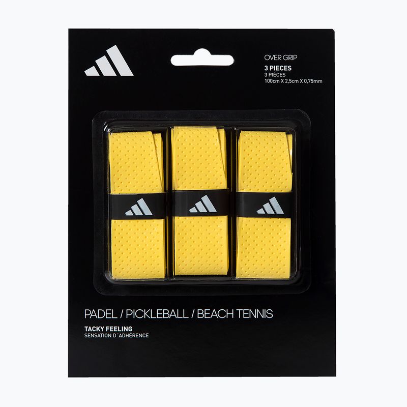 Înveliș pentru rachetă de padel adidas Padel Overgrip Set 3 buc. yellow 3
