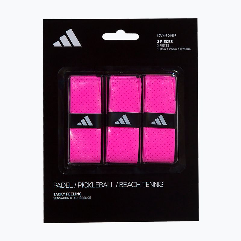 Înveliș pentru rachetă de padel adidas Padel Overgrip Set 3 buc. pink 4