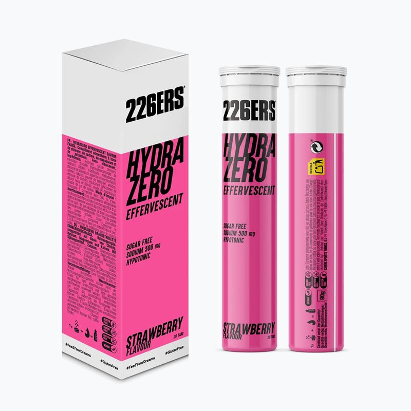 Băutură hipotonică 226ERS Hydrazero Effervescent 20 tabletek strawberry 3