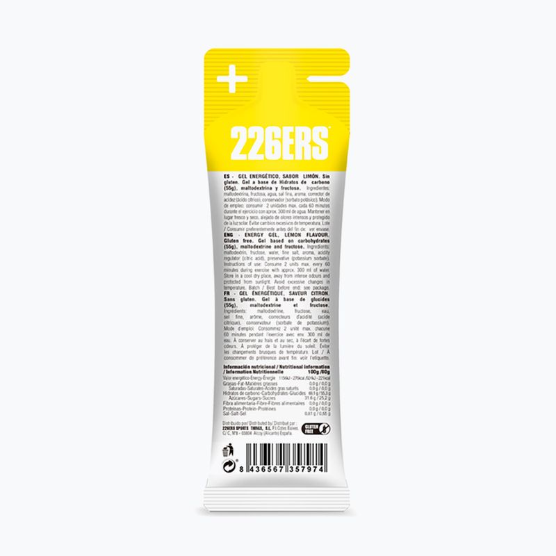 Gel energetic 226ERS High Fructose Gel 80g lămâie 2