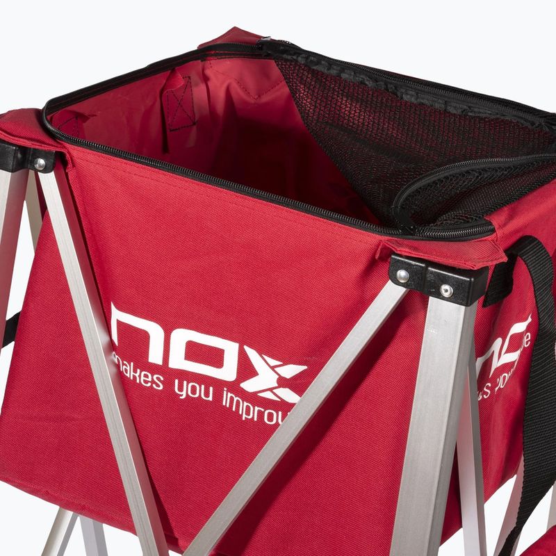 Coș pentru mingi Nox Foldable Balls Basket With Wheels Red 5