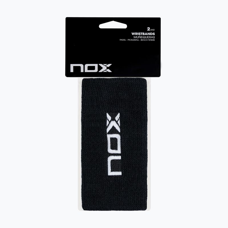 Benzi de încheietură NOX Wristband with Logo 2 szt. black/white 2