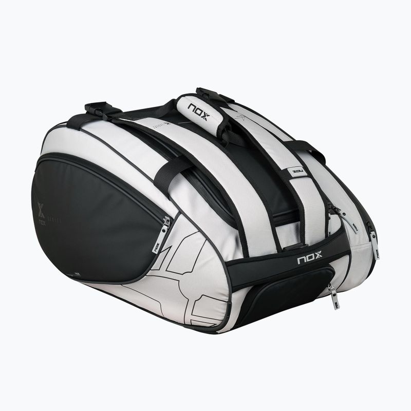Geantă de padel NOX Luxury Master Series Padelbag 60 l white/black 2