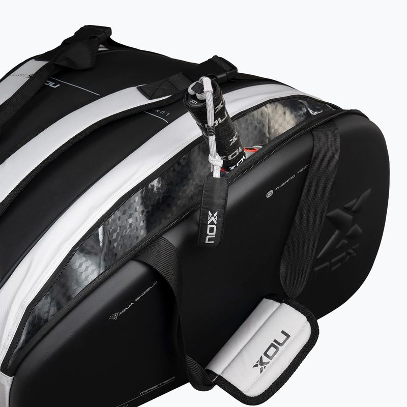 Geantă de padel NOX Luxury Master Series Padelbag 60 l white/black 6