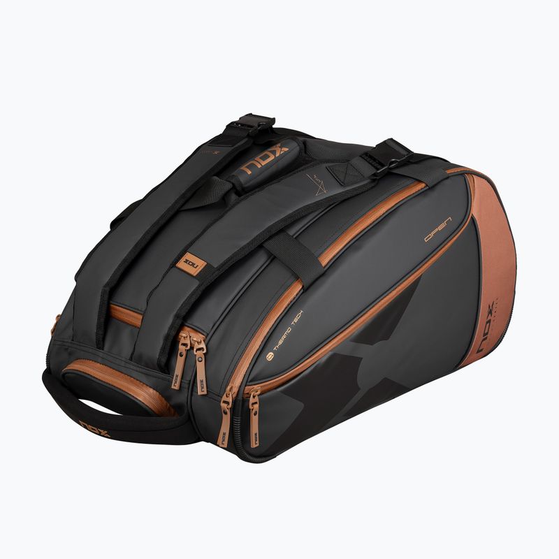 Geantă de padel NOX Luxury Open Series 60 l black/brown 2
