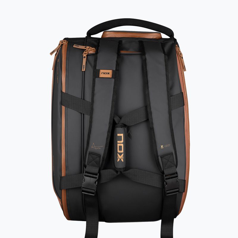 Geantă de padel NOX Luxury Open Series 60 l black/brown 7