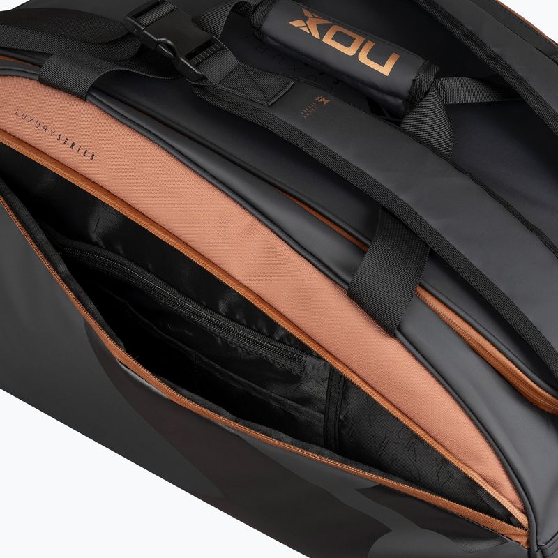 Geantă de padel NOX Luxury Open Series 60 l black/brown 12