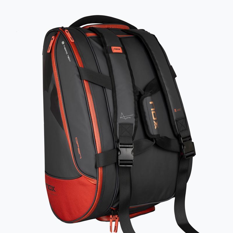 Geantă de padel NOX Luxury Open Series 60 l black/red 6