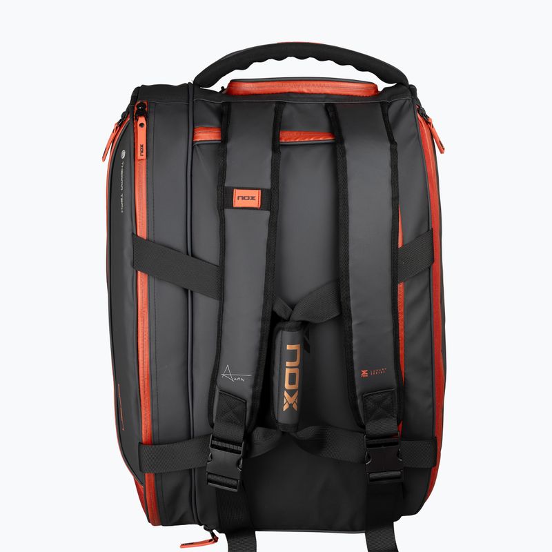 Geantă de padel NOX Luxury Open Series 60 l black/red 7