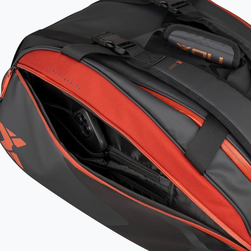 Geantă de padel NOX Luxury Open Series 60 l black/red 12