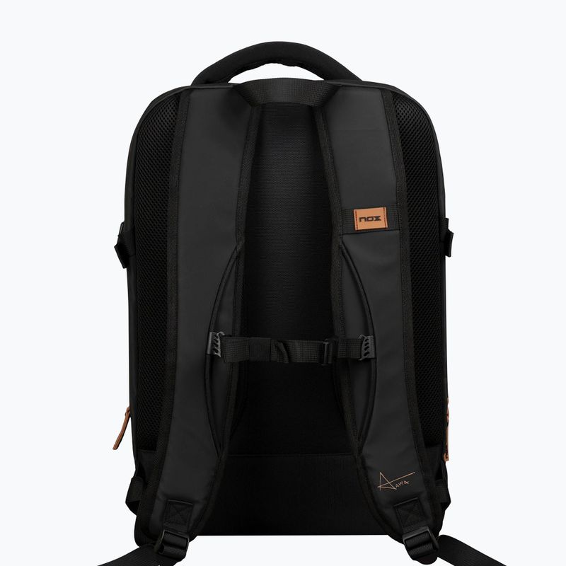 Rucsac de padel NOX Luxury Open Series Backpack 30 l black/brown 3