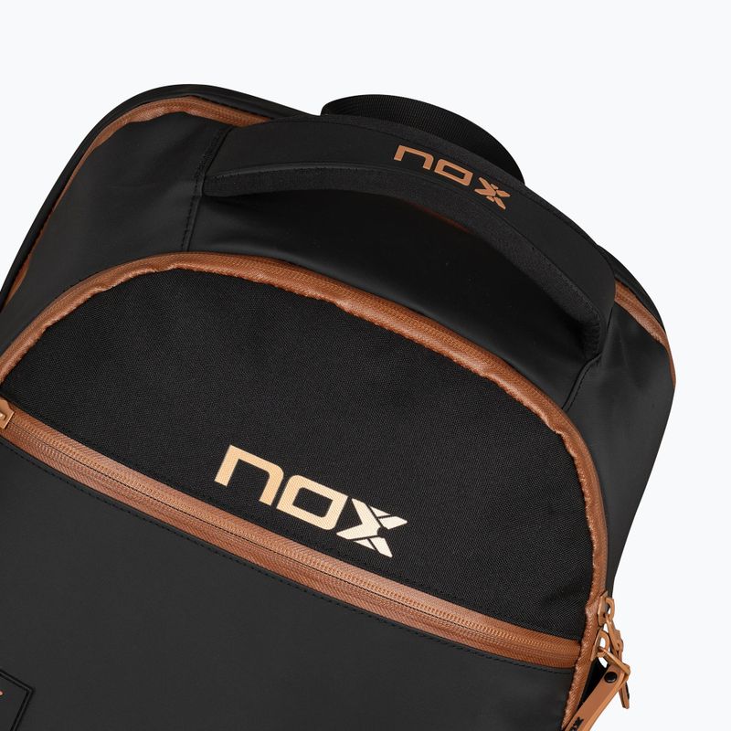 Rucsac de padel NOX Luxury Open Series Backpack 30 l black/brown 5
