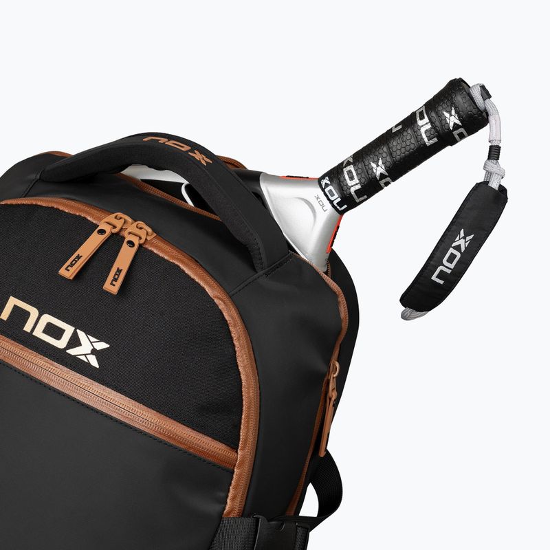 Rucsac de padel NOX Luxury Open Series Backpack 30 l black/brown 6