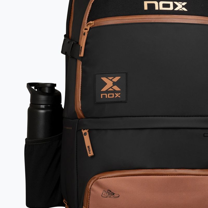 Rucsac de padel NOX Luxury Open Series Backpack 30 l black/brown 9