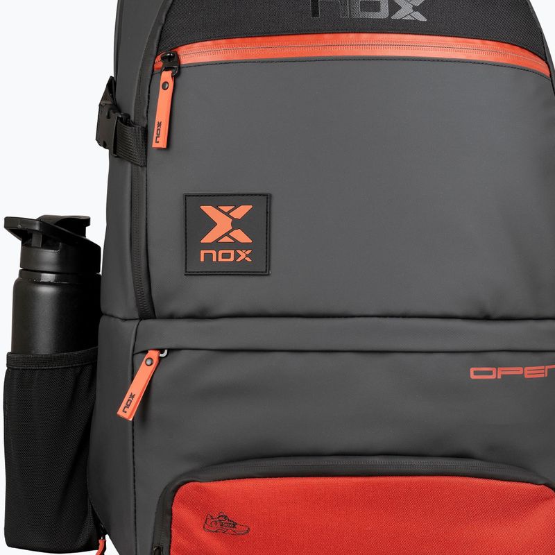 Rucsac de padel NOX Luxury Open Series Backpack 30 l black/red 6