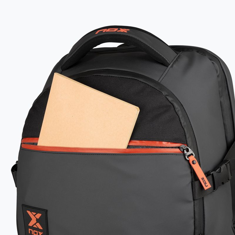 Rucsac de padel NOX Luxury Open Series Backpack 30 l black/red 8