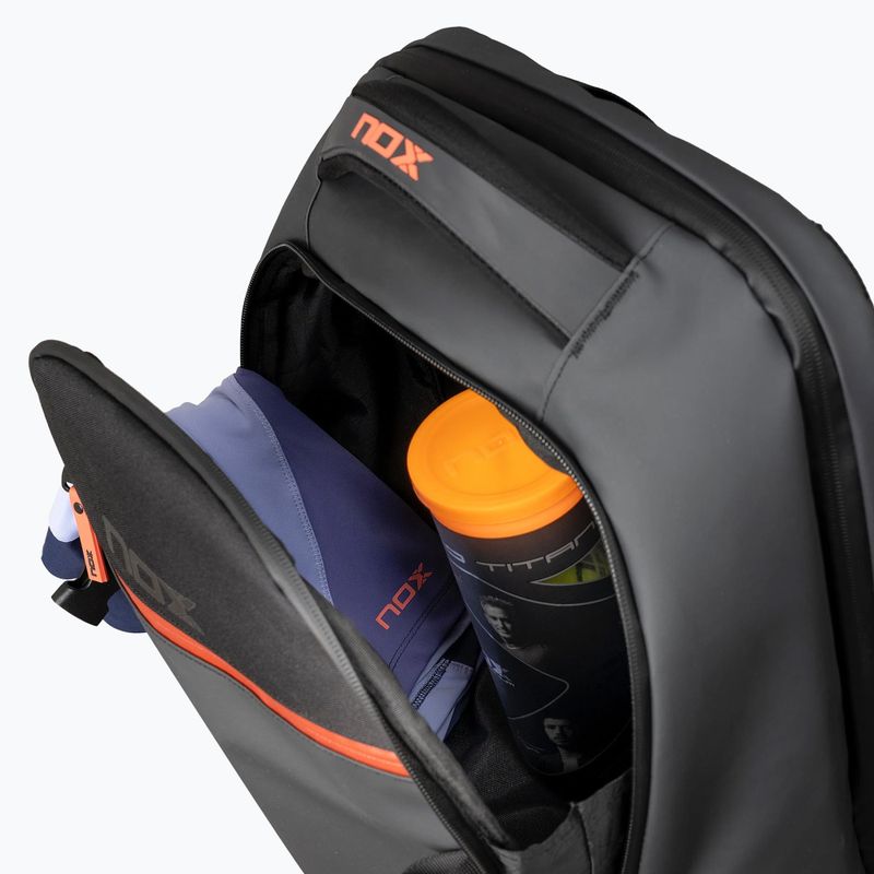 Rucsac de padel NOX Luxury Open Series Backpack 30 l black/red 9