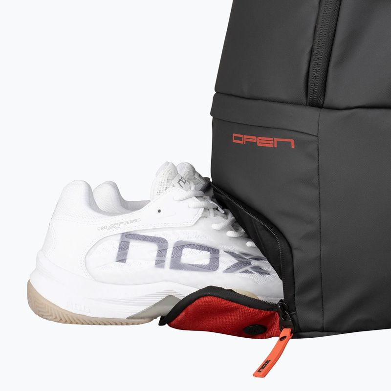 Rucsac de padel NOX Luxury Open Series Backpack 30 l black/red 10
