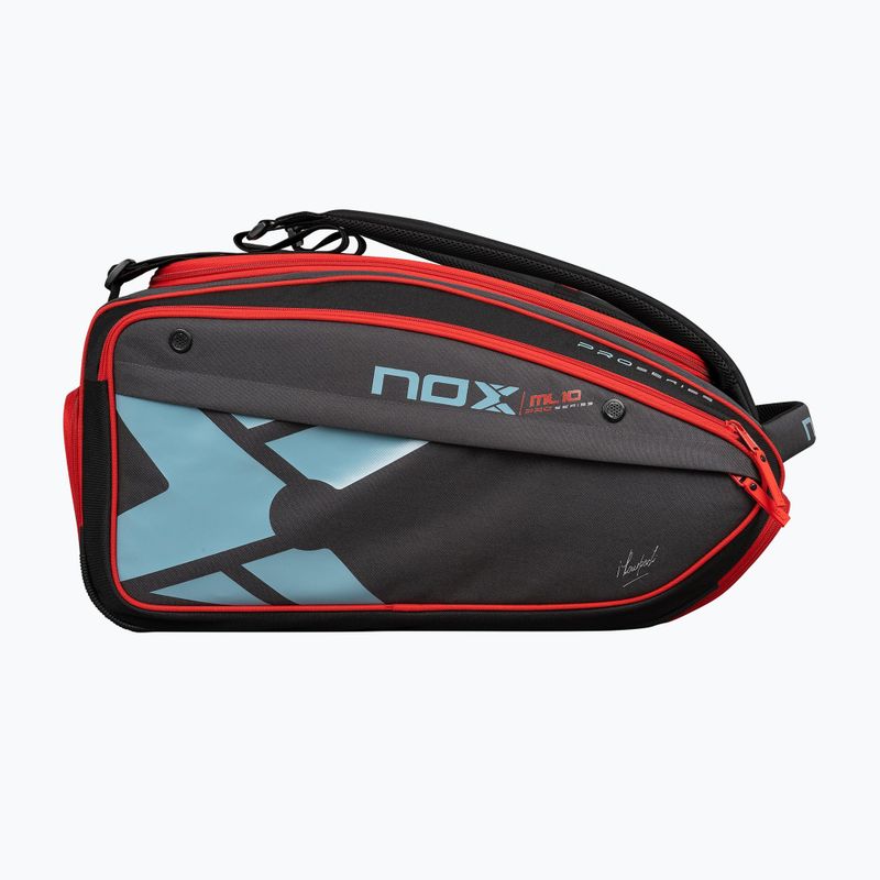 Geantă de padel NOX ML10 Competition XL Compact Padelbag 80 l grey/black/orange