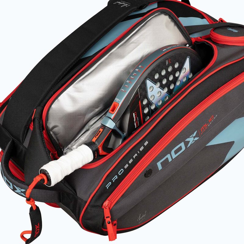 Geantă de padel NOX ML10 Competition XL Compact Padelbag 80 l grey/black/orange 7