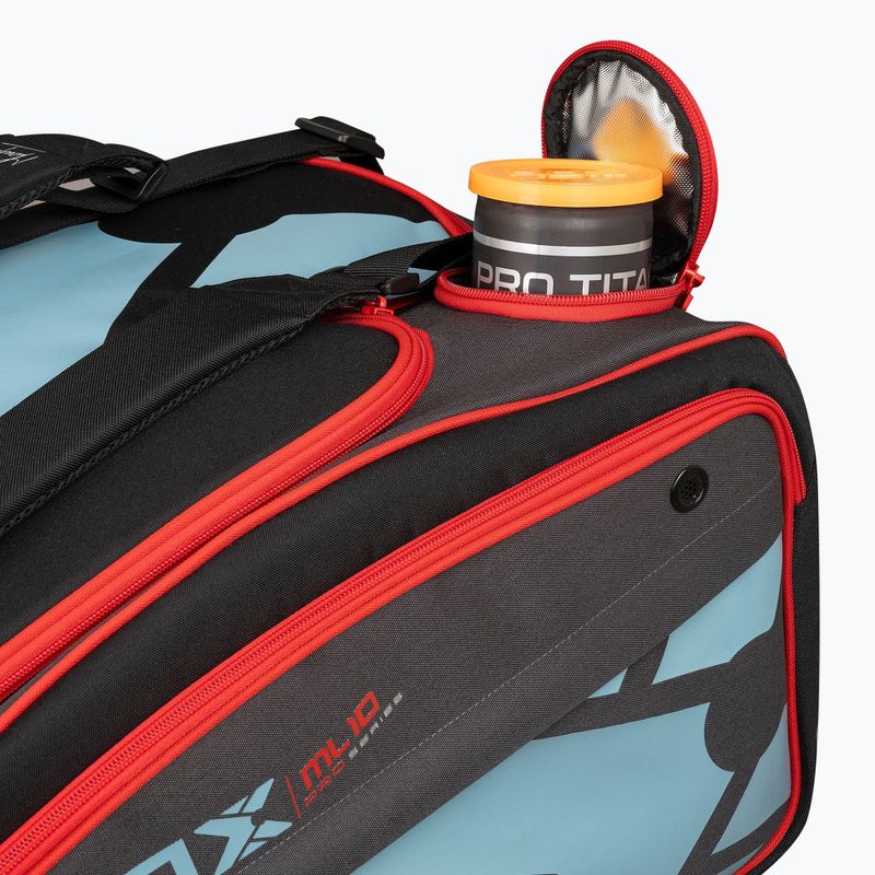 Geantă de padel NOX ML10 Competition XL Compact Padelbag 80 l grey/black/orange 8