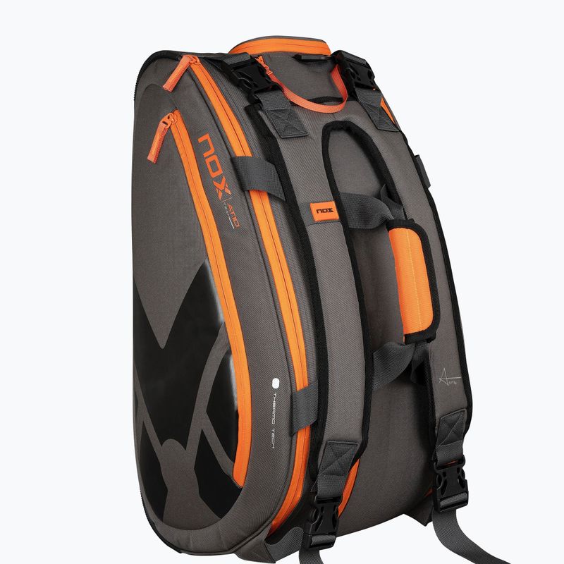 Geantă de padel NOX AT10 Team 42 l grey/orange 3