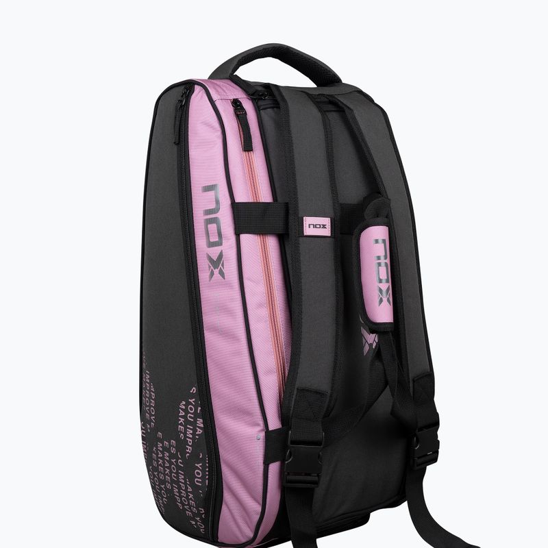 Geantă de padel NOX Street Series 45 l grey/pink 6