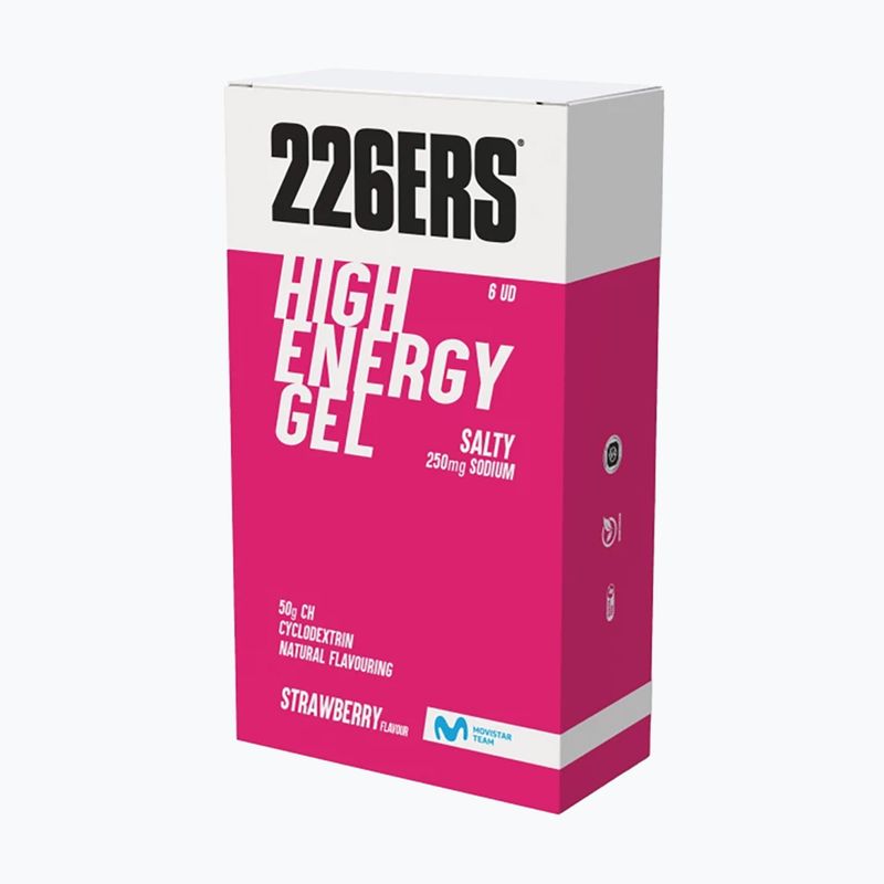 Gel energetic 226ERS High Energy 250mg 6 x 76 g salty strawberry