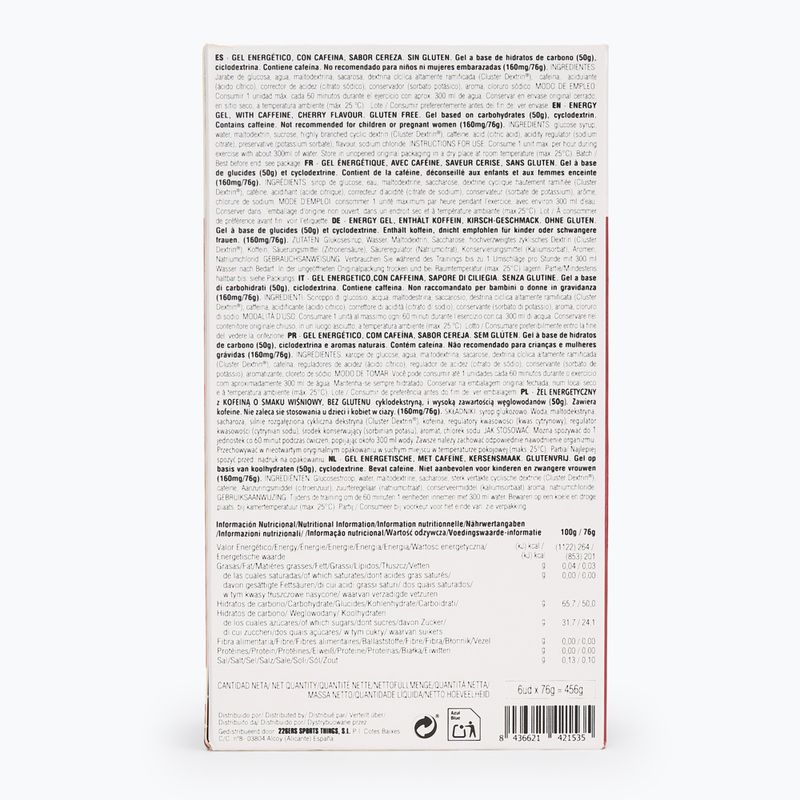 Gel energetic 226ERS High Energy 6 x 76 g caffeine 160 mg cherry 2
