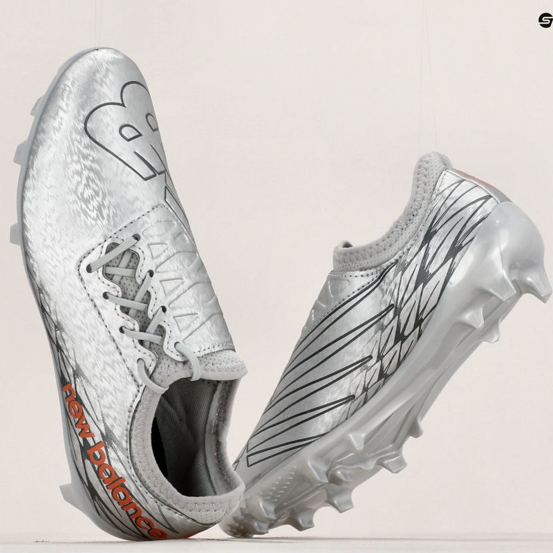 Cizme de fotbal pentru copii New Balance Furon V7 Dispatch FG Jr argint 13