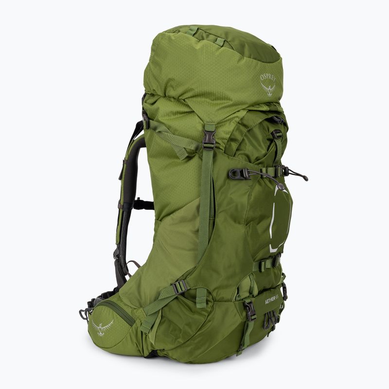 Rucsac de trekking pentru bărbați Osprey Aether 65 l usturoi muștar verde muștar 2
