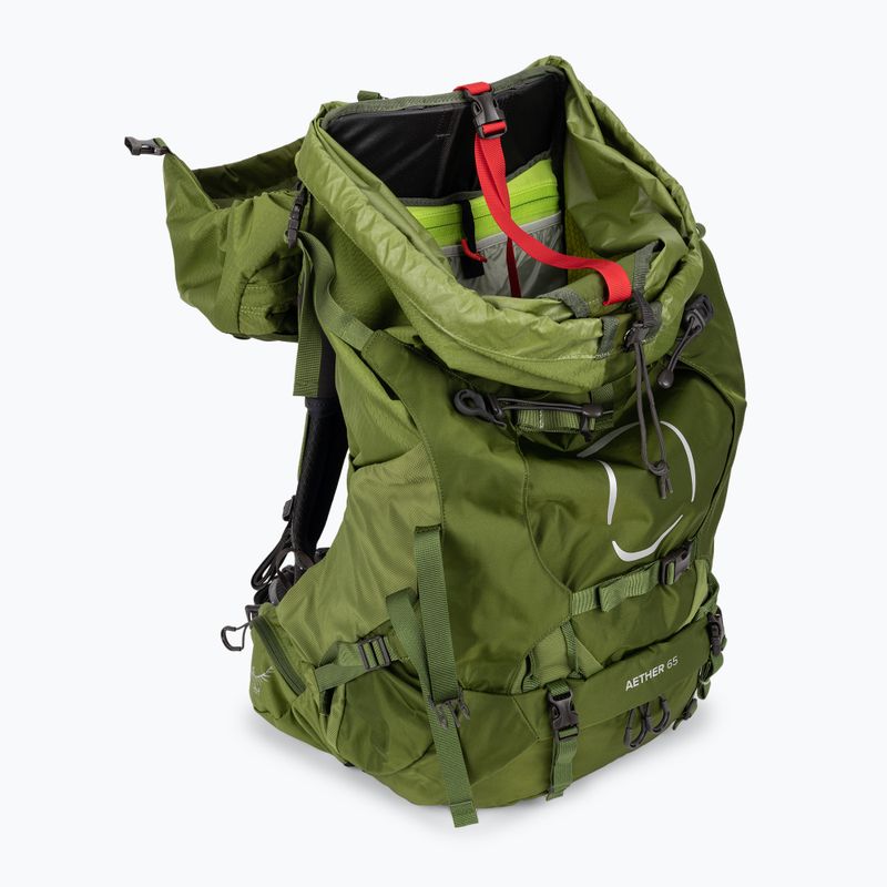 Rucsac de trekking pentru bărbați Osprey Aether 65 l usturoi muștar verde muștar 4