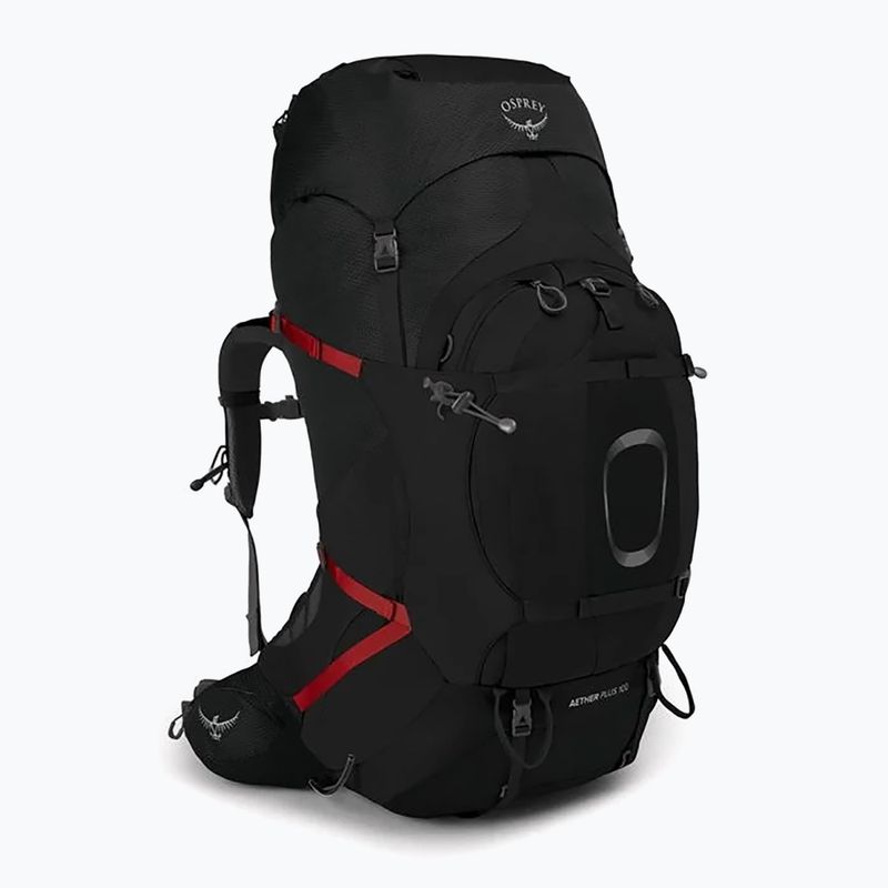 Rucsac de trekking pentru băbrați Osprey Aether Plus 100 l black