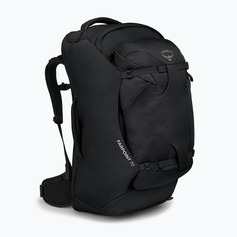 Rucsac de drumeție pentru bărbați Osprey Farpoint 70 l negru 2
