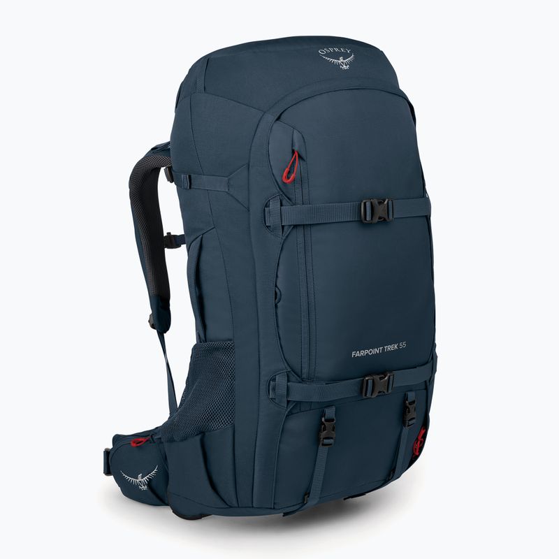 Rucsac de trekking pentru bărbați Osprey Farpoint Trek 55 l muted space blue 2