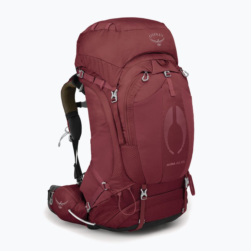 Rucsac de trekking pentru femei Osprey Aura AG 65 l XS-S berry sorbet red 2