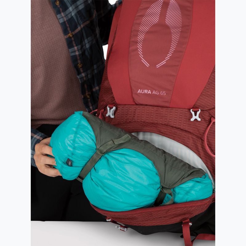 Rucsac de trekking pentru femei Osprey Aura AG 65 l XS-S berry sorbet red 12