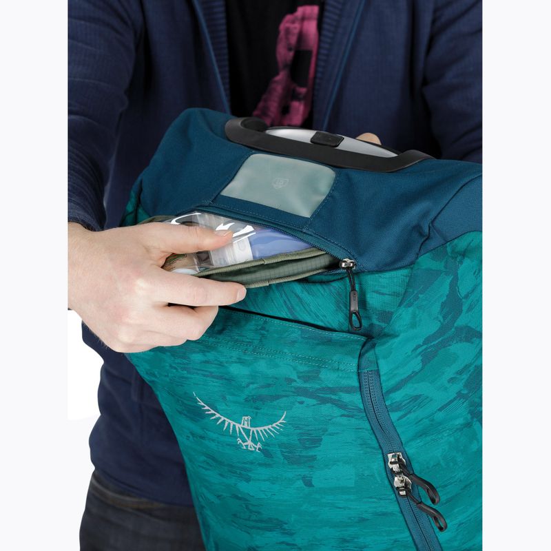 Geantă de voiaj Osprey Daylite Carry-On Wheeled Duffel 40 l palm foliage print 10