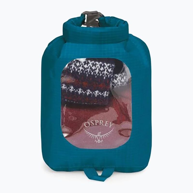 Sac impermeabil Osprey DrySack w/Window 3 l waterfront blue