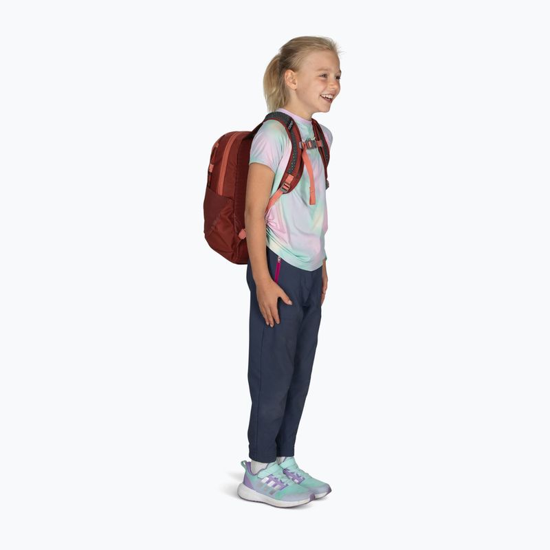 Rucsac de oraș pentru copii Osprey Daylite Jr 9 l brush strokes print/red canyon