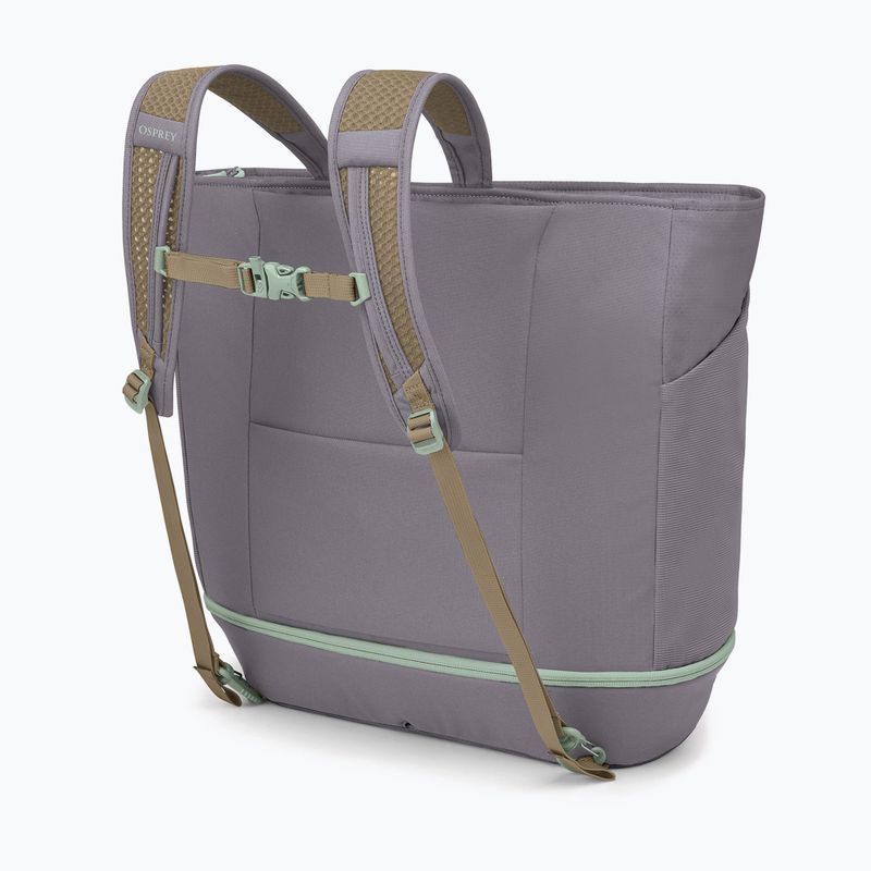 Geantă de voiaj Osprey Daylite Large Tote 26 l soundwave grey / latte brown 4
