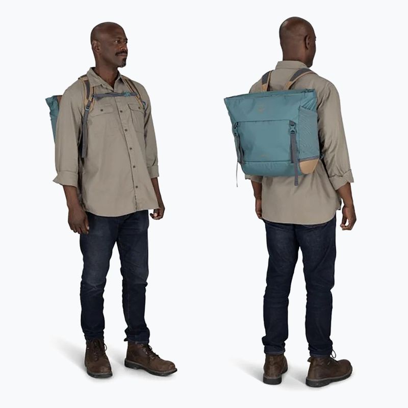 Geantă de voiaj Osprey Daylite Large Tote 26 l cascade blue / latte brown 4