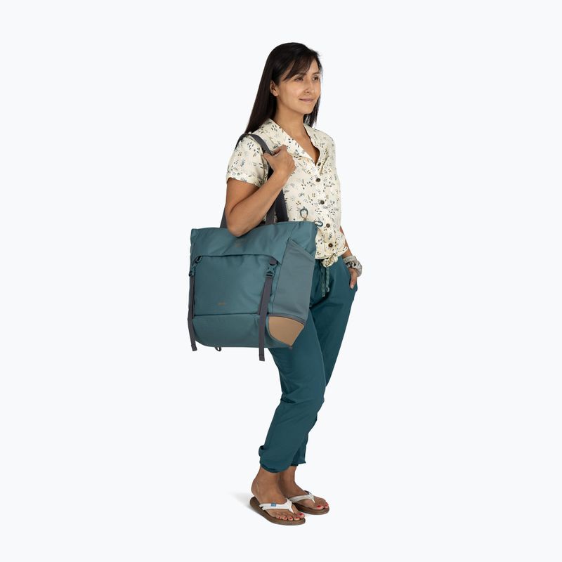Geantă de voiaj Osprey Daylite Large Tote 26 l cascade blue / latte brown 5