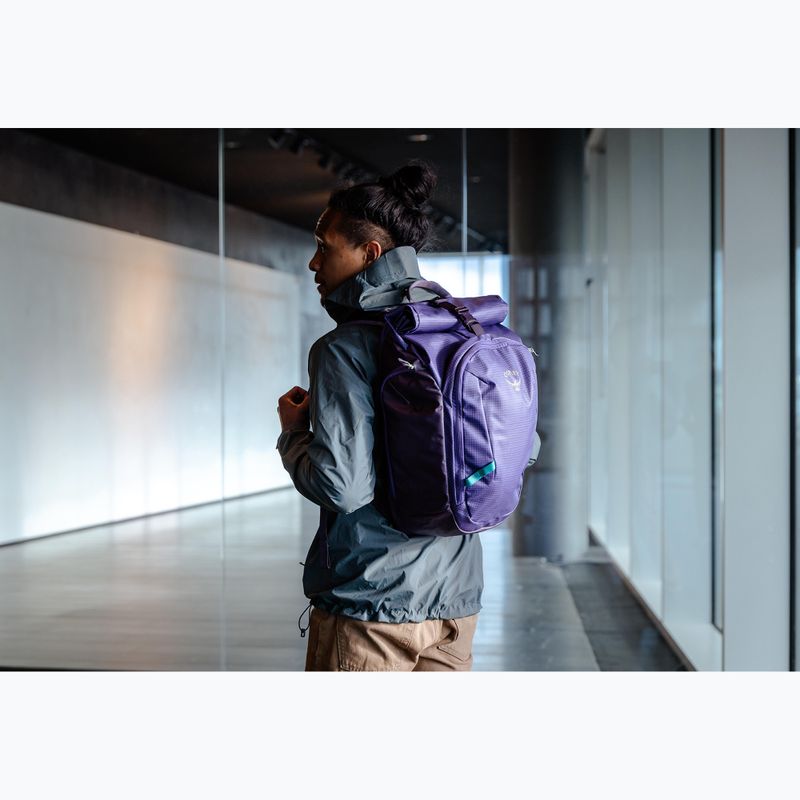 Rucsac urban Osprey Transporter Roll Top 30 l euphoria purple 5