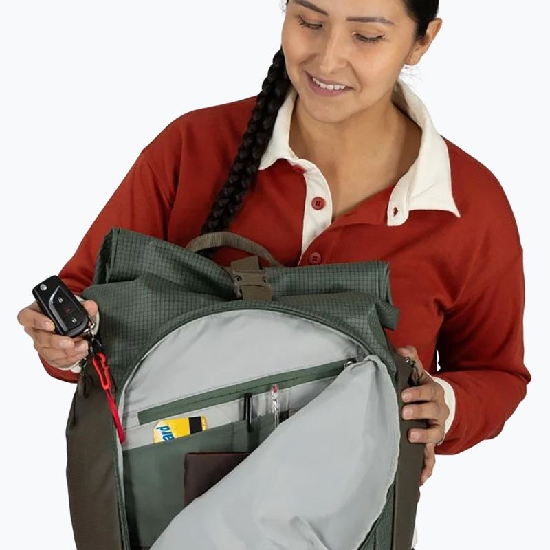 Rucsac de oraș Osprey Transporter Roll Top 20 l pine leaf 11
