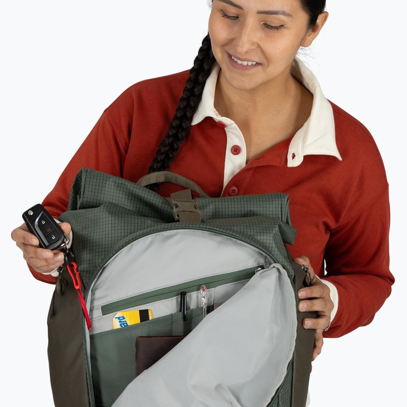 Rucsac urban Osprey Transporter Roll Top 30 l frunză de pin 14